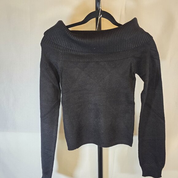 Black Cowl Neck Sweater - Picture 2 of 4